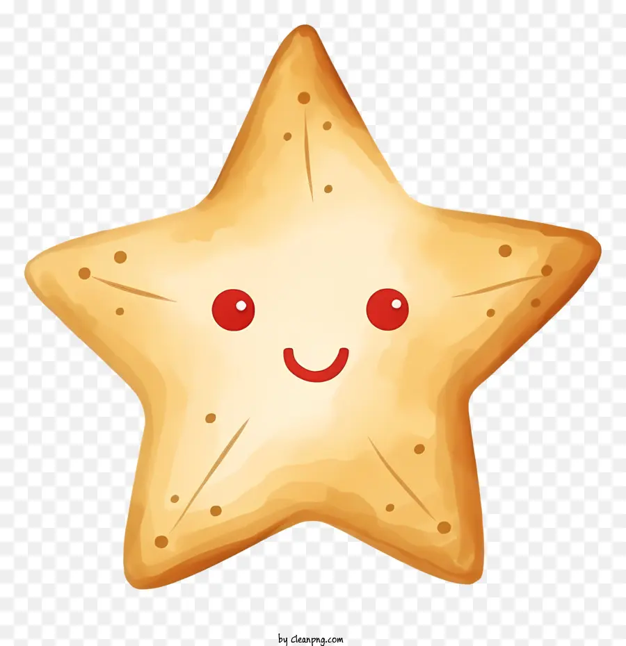 Cartoon Estrela Do Mar，Smiley Face Starfish PNG