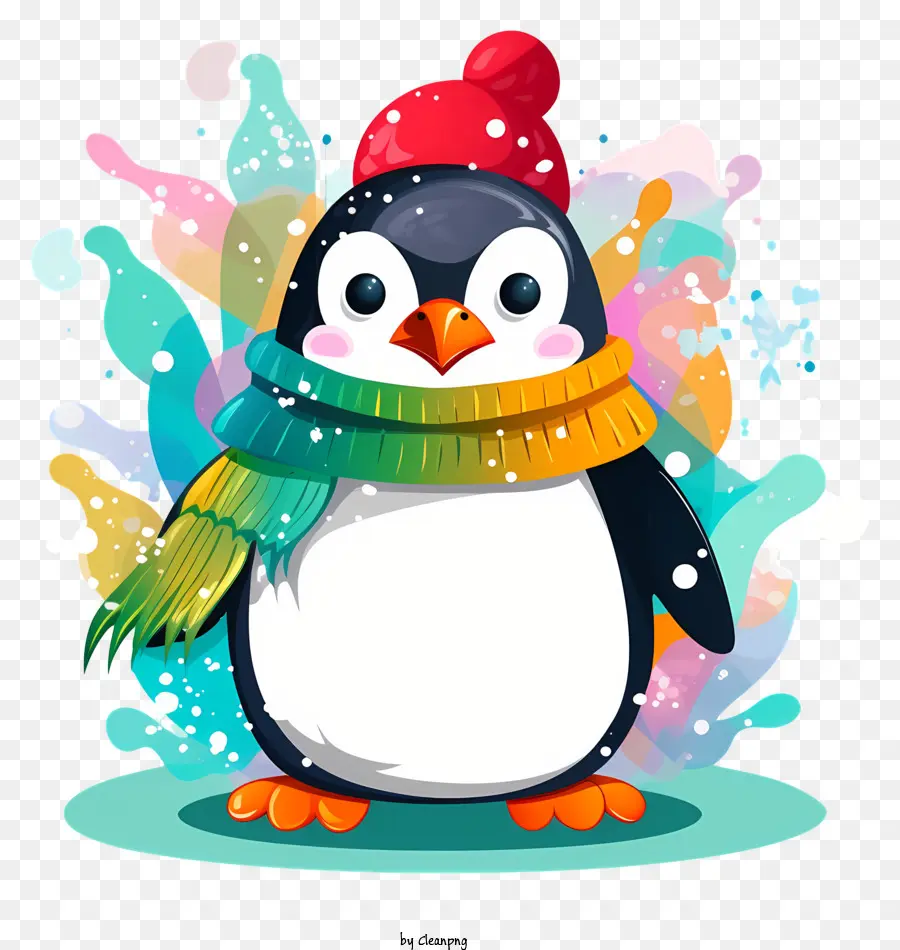 Cartoon Penguin，Chapéu De Inverno PNG