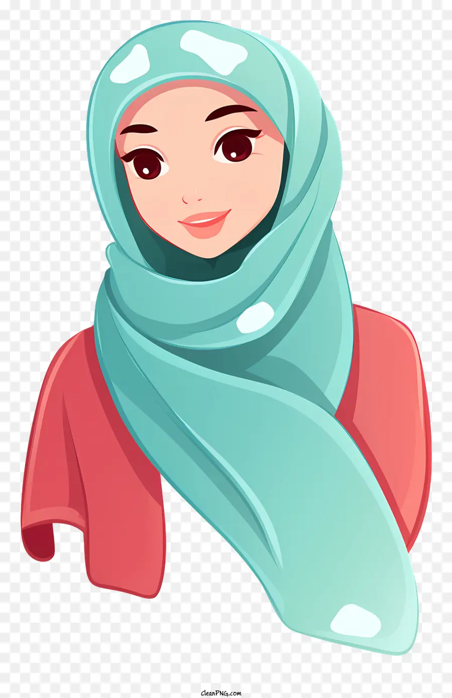 Mulher Usando Lenço De Cabeça Azul，Mulher Usando Hijab Verde PNG