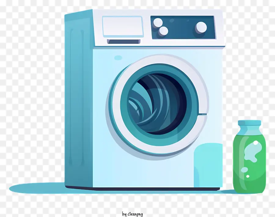 Máquina De Lavar Roupa，Líquido Verde PNG