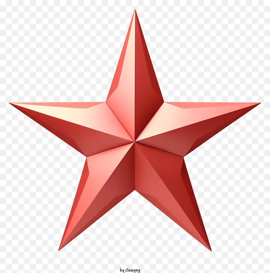 Estrela Vermelha，Formas Triangulares PNG