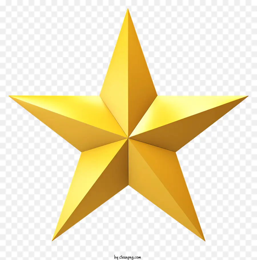 Estrela De Ouro，Black Background PNG