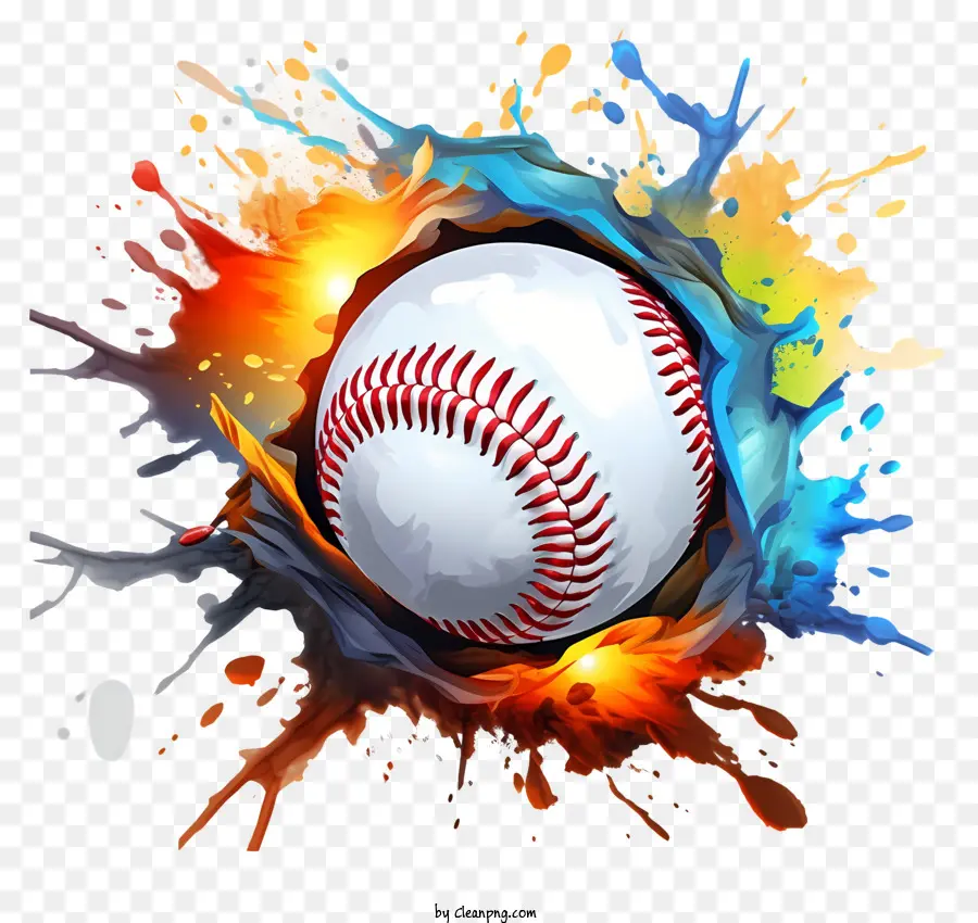 Beisebol，A Arte Abstrata PNG