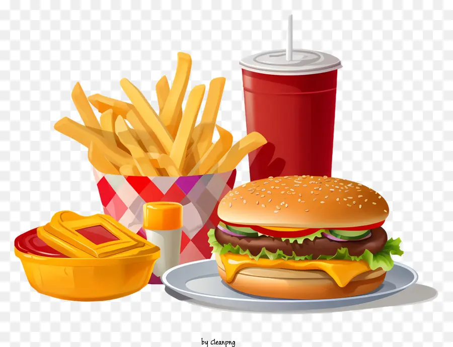 Comida Rápida，Hamburger PNG