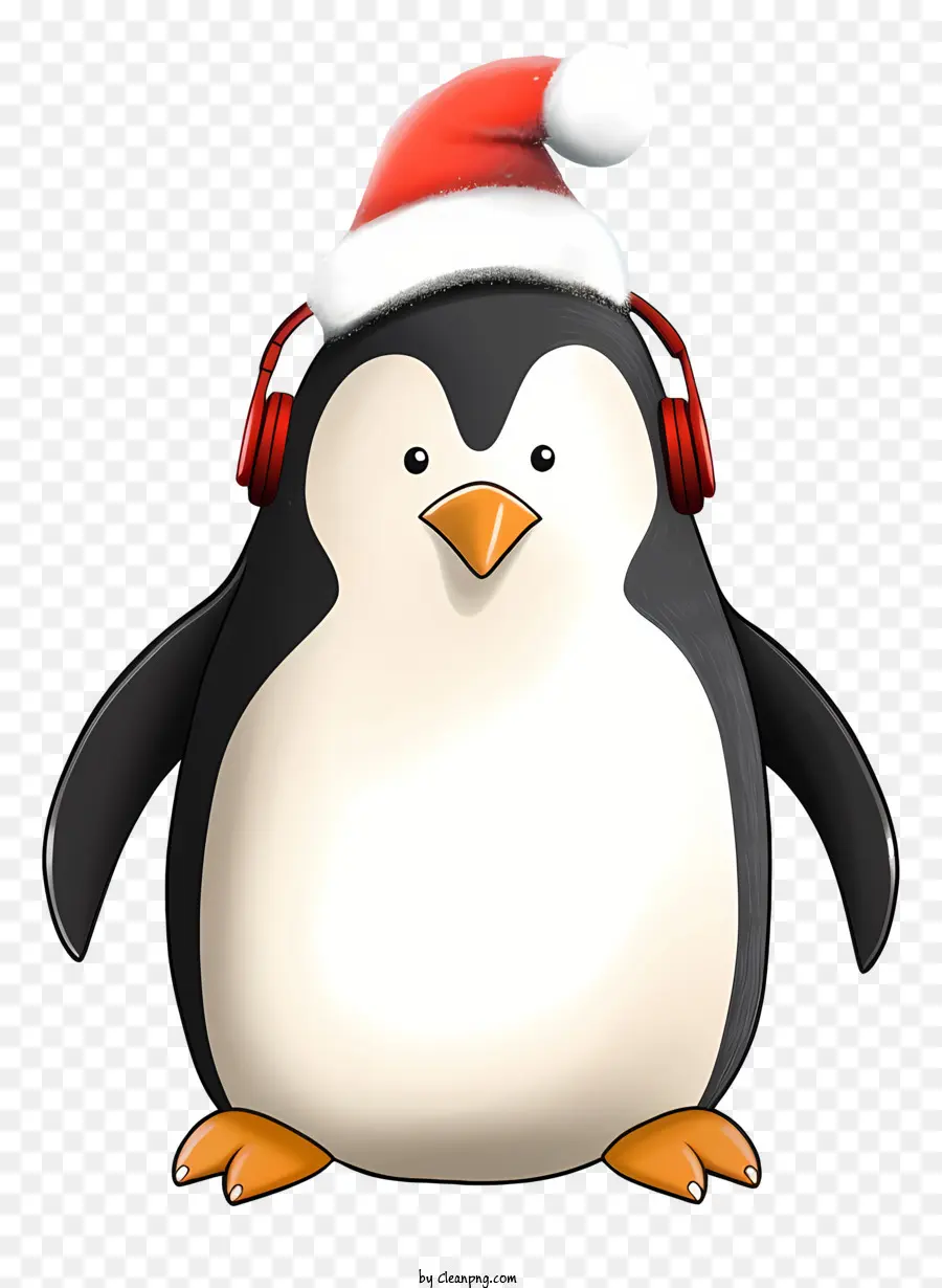 Penguin，Chapéu De Papai Noel PNG