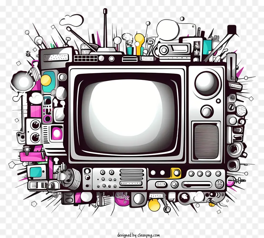 Televisão Antiga，Tv Retrô PNG