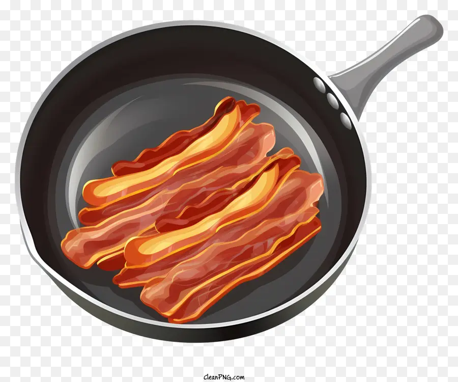 Frying Pan，Bacon PNG