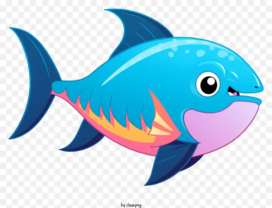 Cartoon Peixe，Peixe Azul PNG