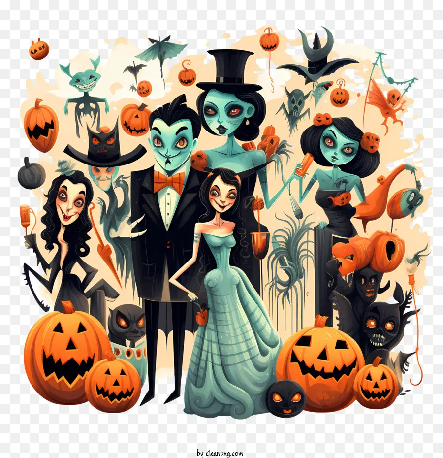 Festa De Halloween，Personagens De Halloween PNG