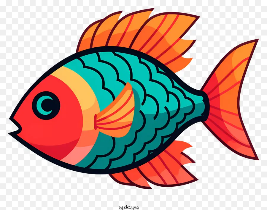 Peixes Coloridos，Peixe Laranja Profundo PNG