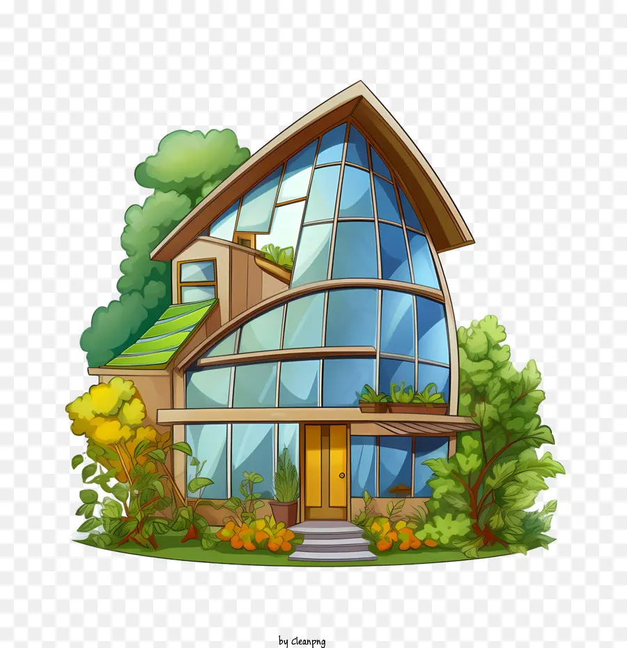 Casa Ecológica，Arquitetura Verde PNG
