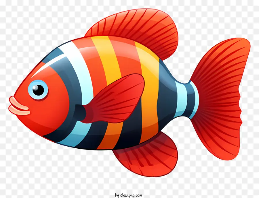 Peixes Coloridos，Peixe Listrado PNG