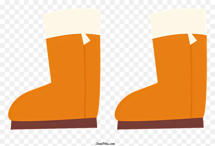 Botas De Tecido Laranja，Colocação Do Calcanhar PNG