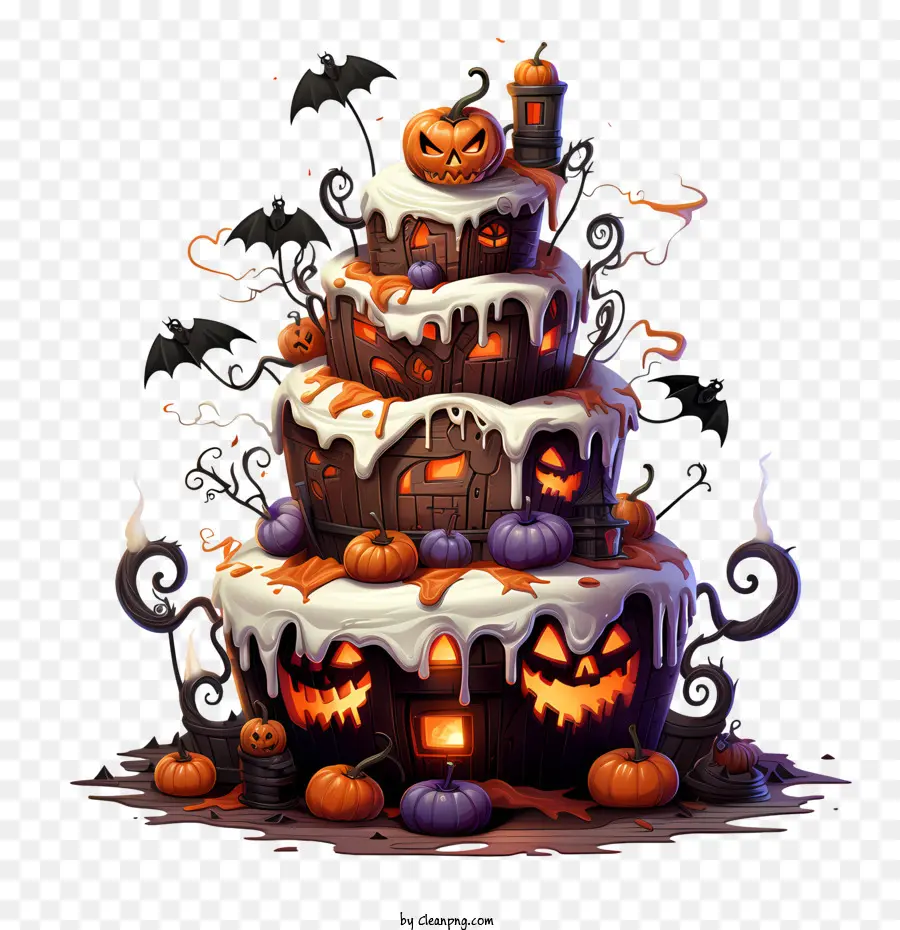 Bolo De Halloween，Spooky PNG