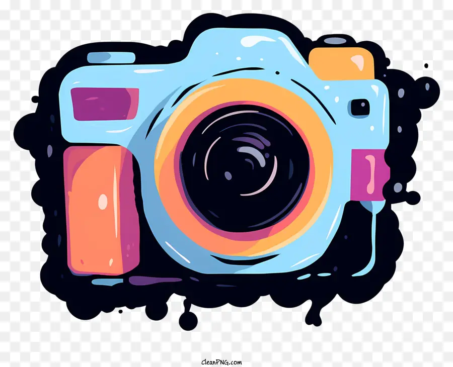 Digital Camera，Tinta De Aquarela PNG