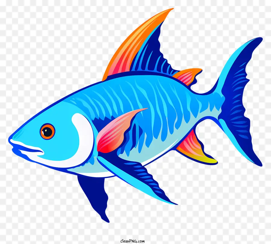 Peixe Azul，O Peixe Laranja PNG