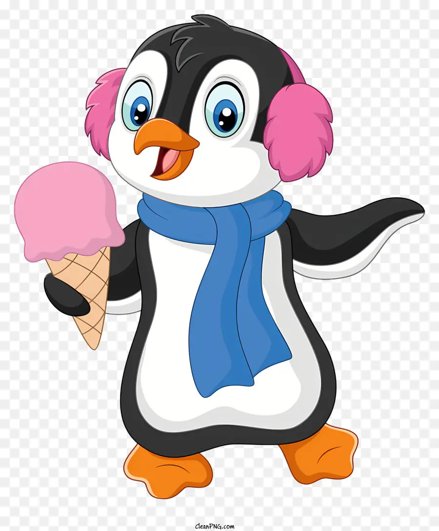 Pinguim Bonito，Chapéu Cor De Rosa PNG