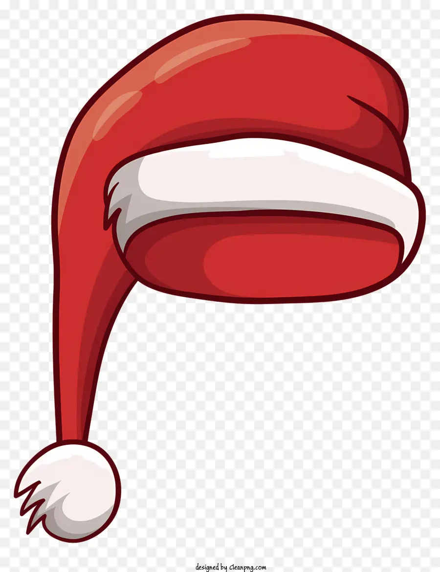 Chapéu De Papai Noel，Vermelho E Branco PNG