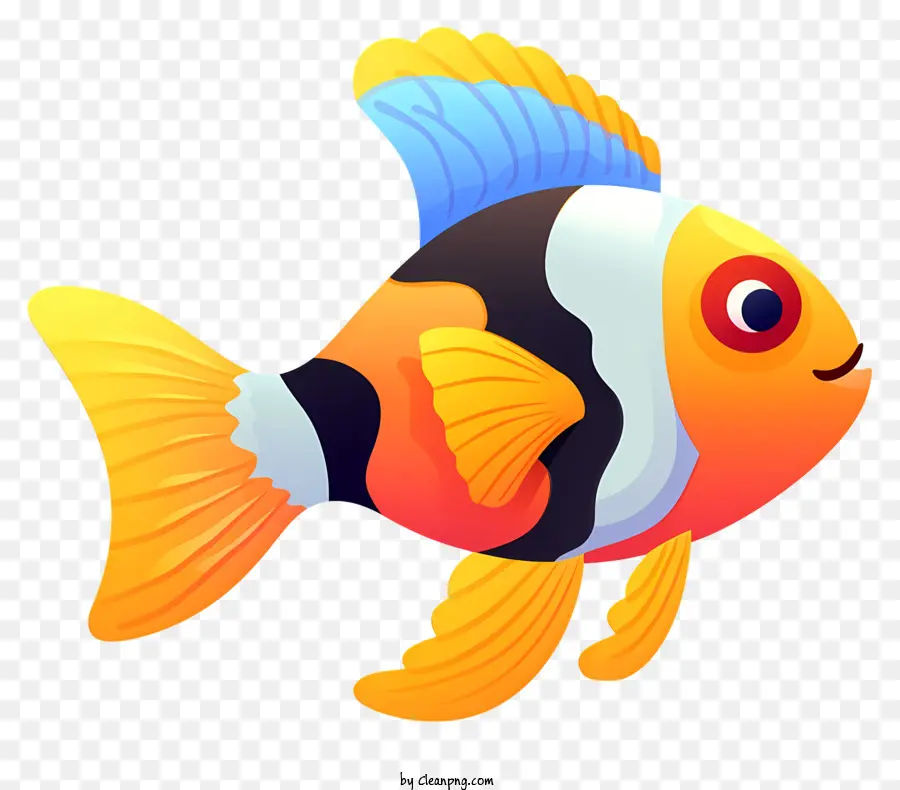 Peixes Coloridos，Branco PNG
