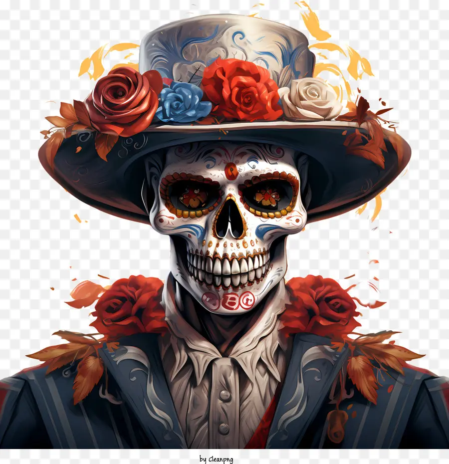 Dia Dos Mortos，Crânio PNG