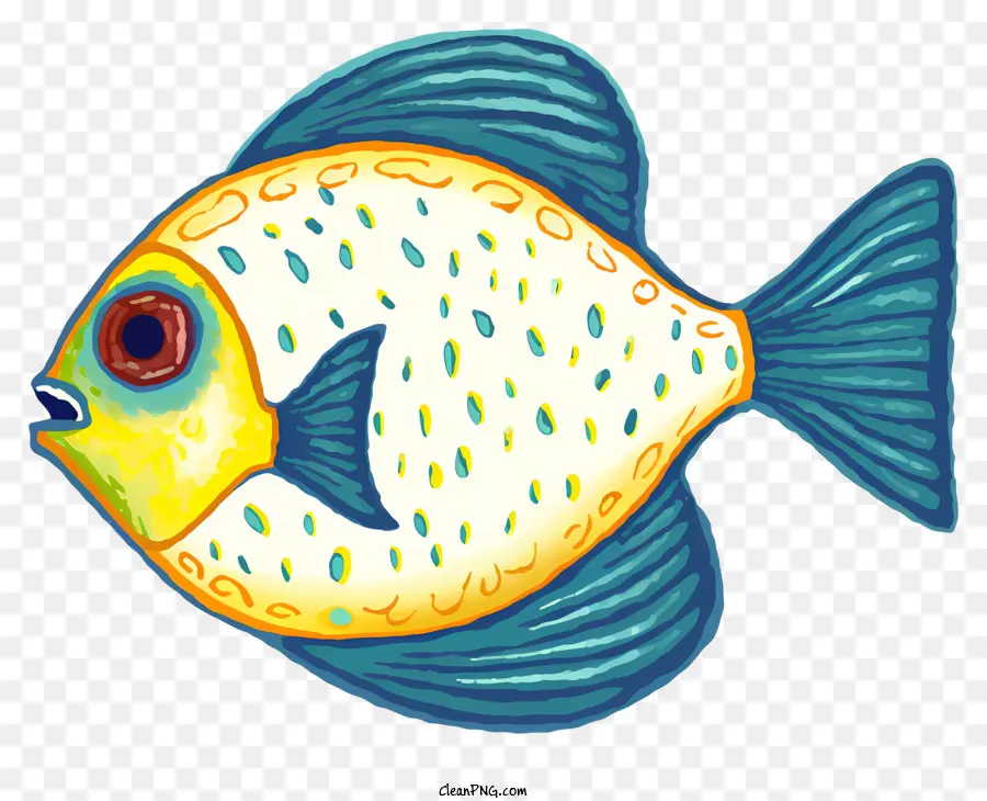 Peixe，Peixe Amarelo E Azul PNG