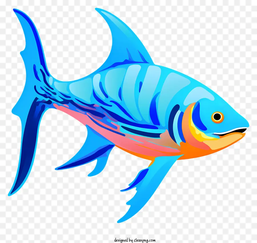 Peixe Azul，Peixes Nadando PNG