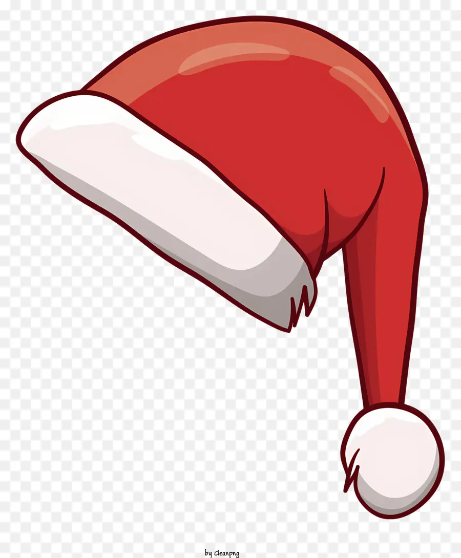 Chapéu De Papai Noel，Vermelho E Branco PNG