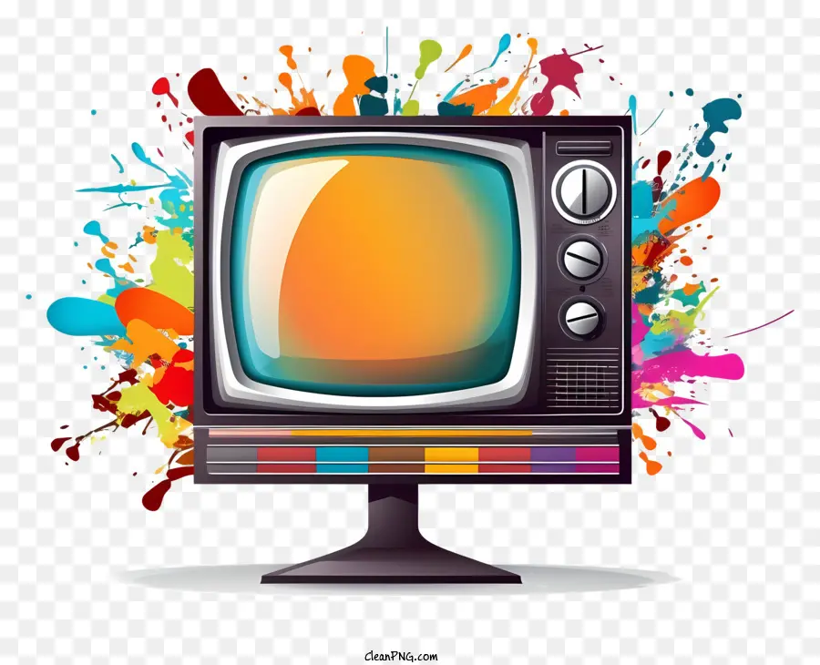 Vintage Televisão，Preto E Branco De Tv PNG