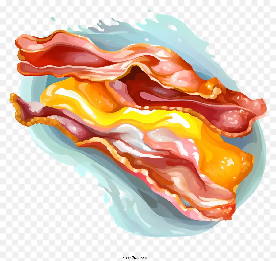 Ovo Frito，Bacon PNG