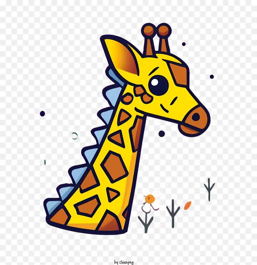 Girafa De Desenho Animado，Girafa PNG