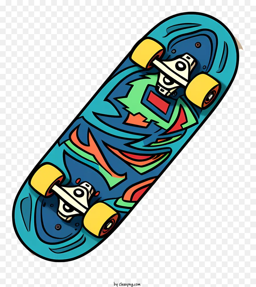 Skate，Padrões Coloridos PNG