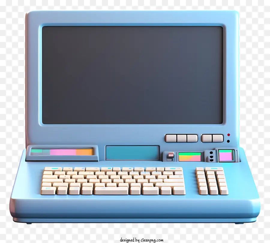 Vintage Computador，Tela De Tela Aberta PNG