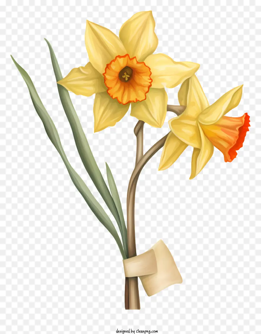 Flor De Dente De Leão，Narcisos Amarelos PNG