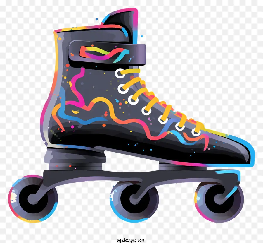 Skate Sapatos，Cores Neon PNG