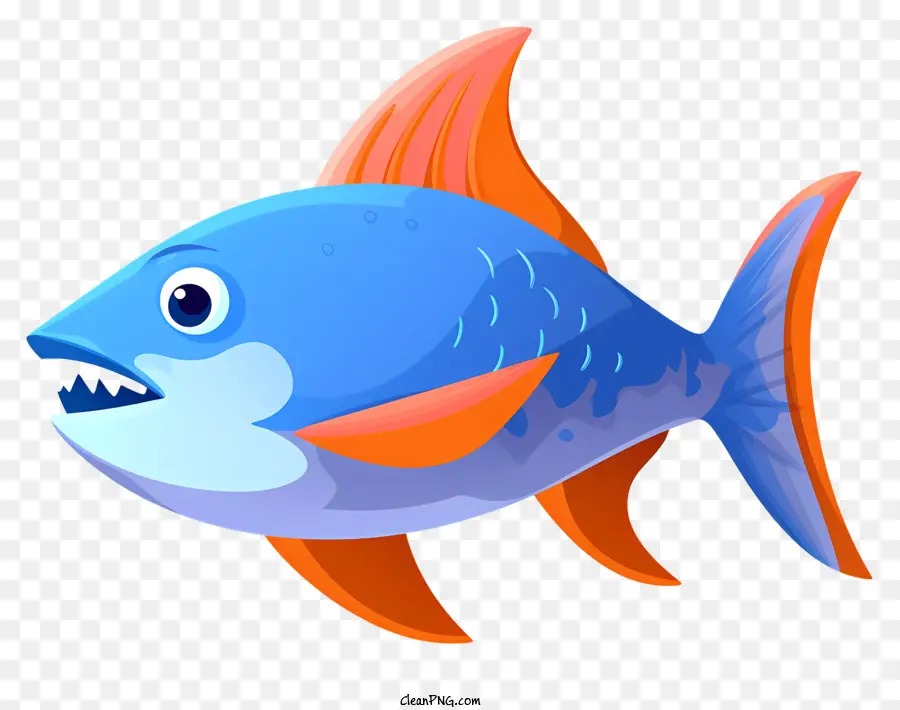 Peixes Coloridos，Peixe Laranja E Azul PNG