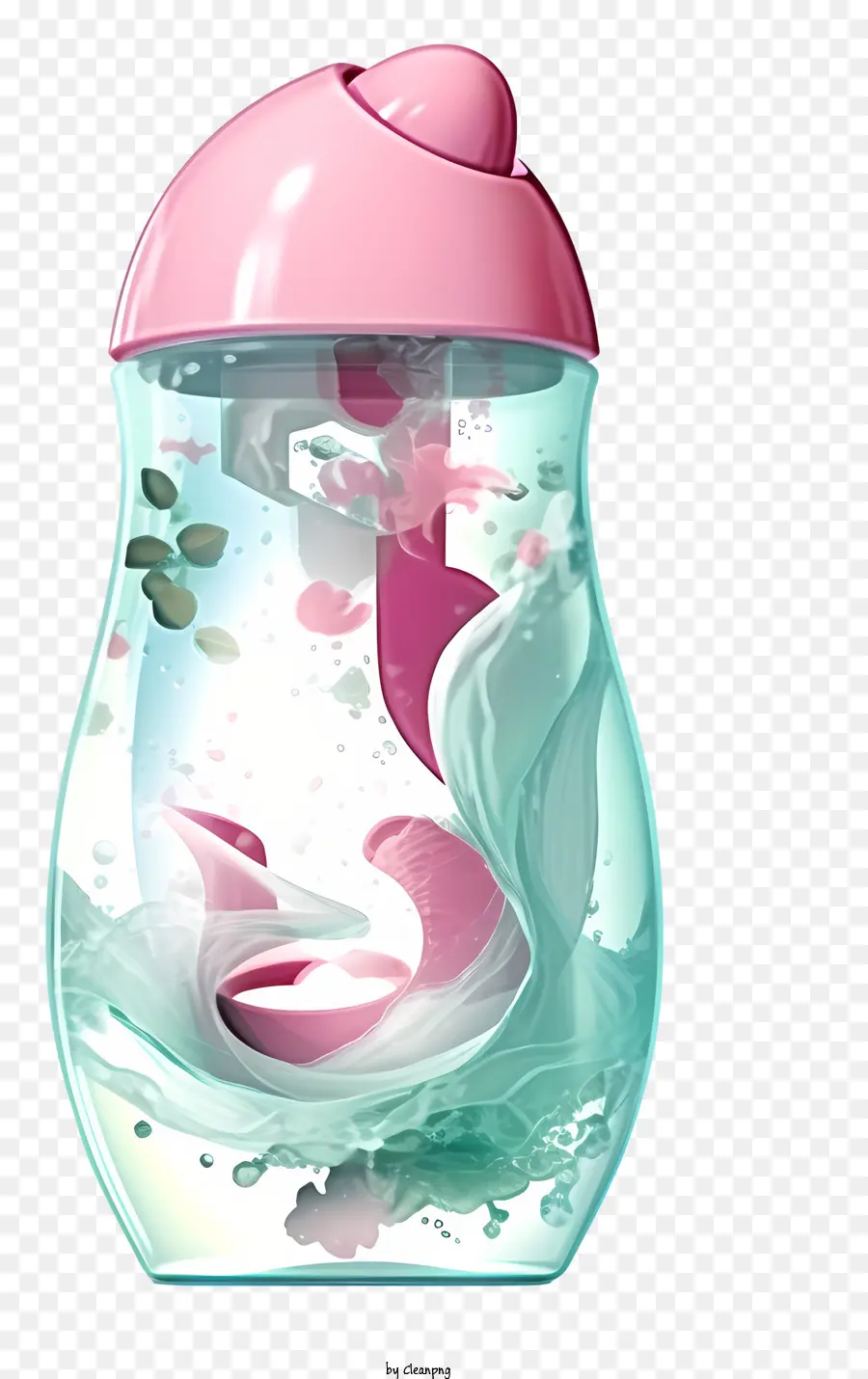 Garrafa De água De，Tampa De Plástico Rosa PNG