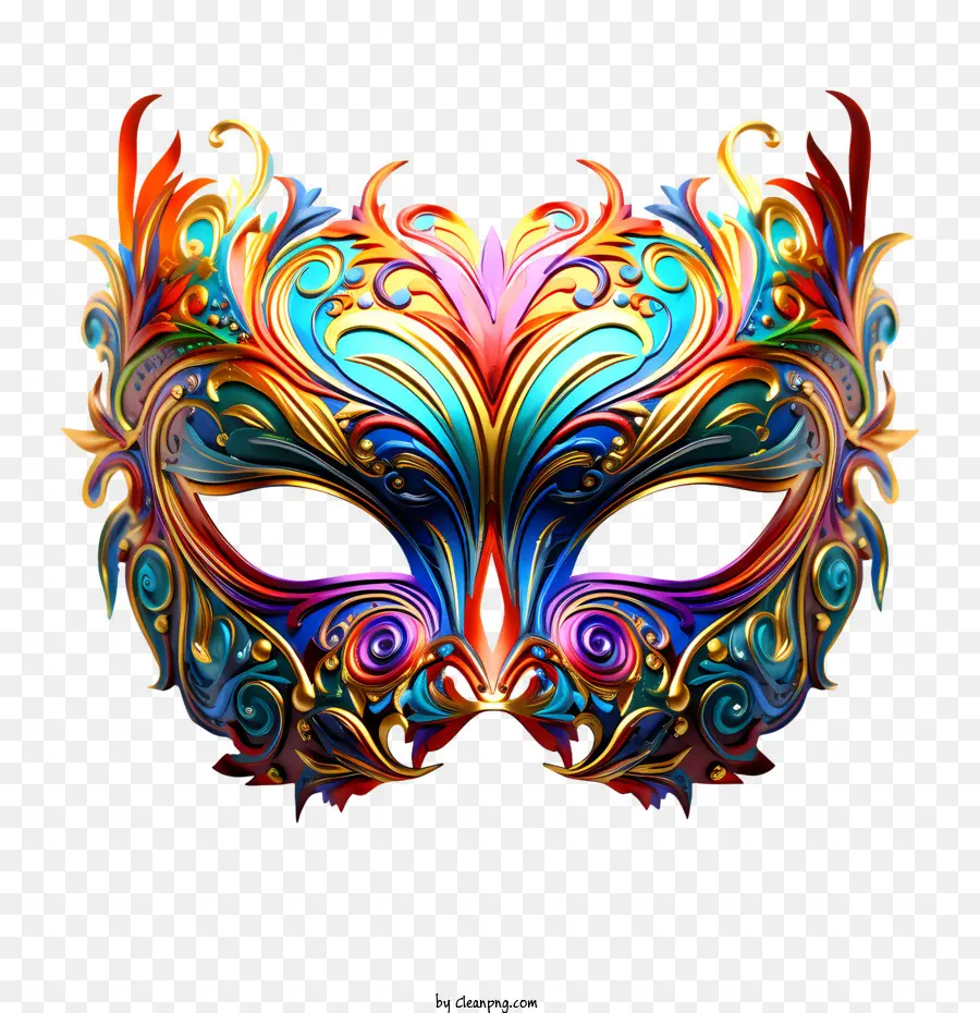 Máscara Do Festival De Carnaval，Máscara Colorida PNG
