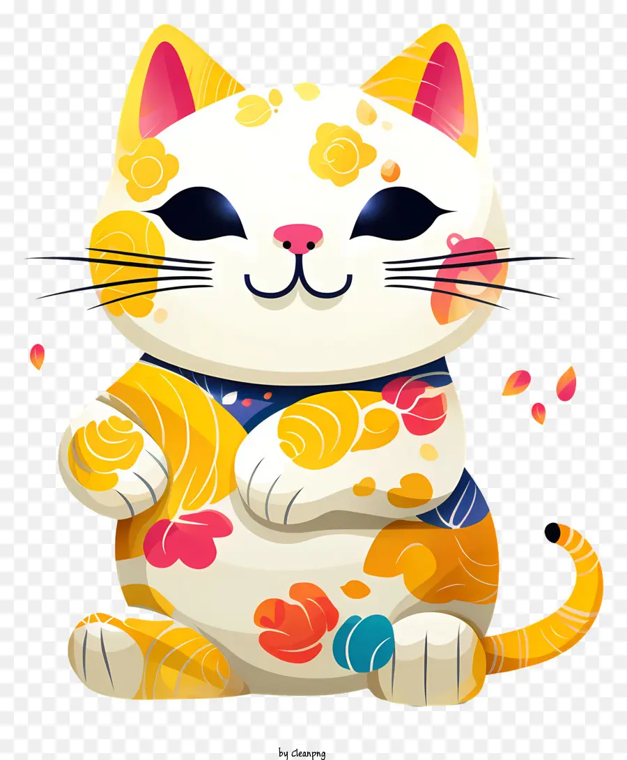 Gato Branco，Lenço Vermelho PNG