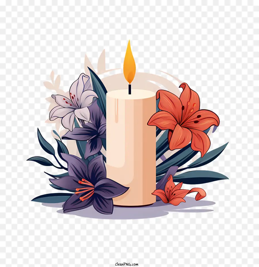 All Souls Day Flower，Flor PNG