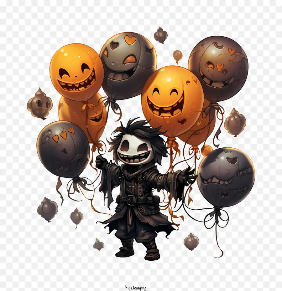 Halloween Balões，Feliz PNG