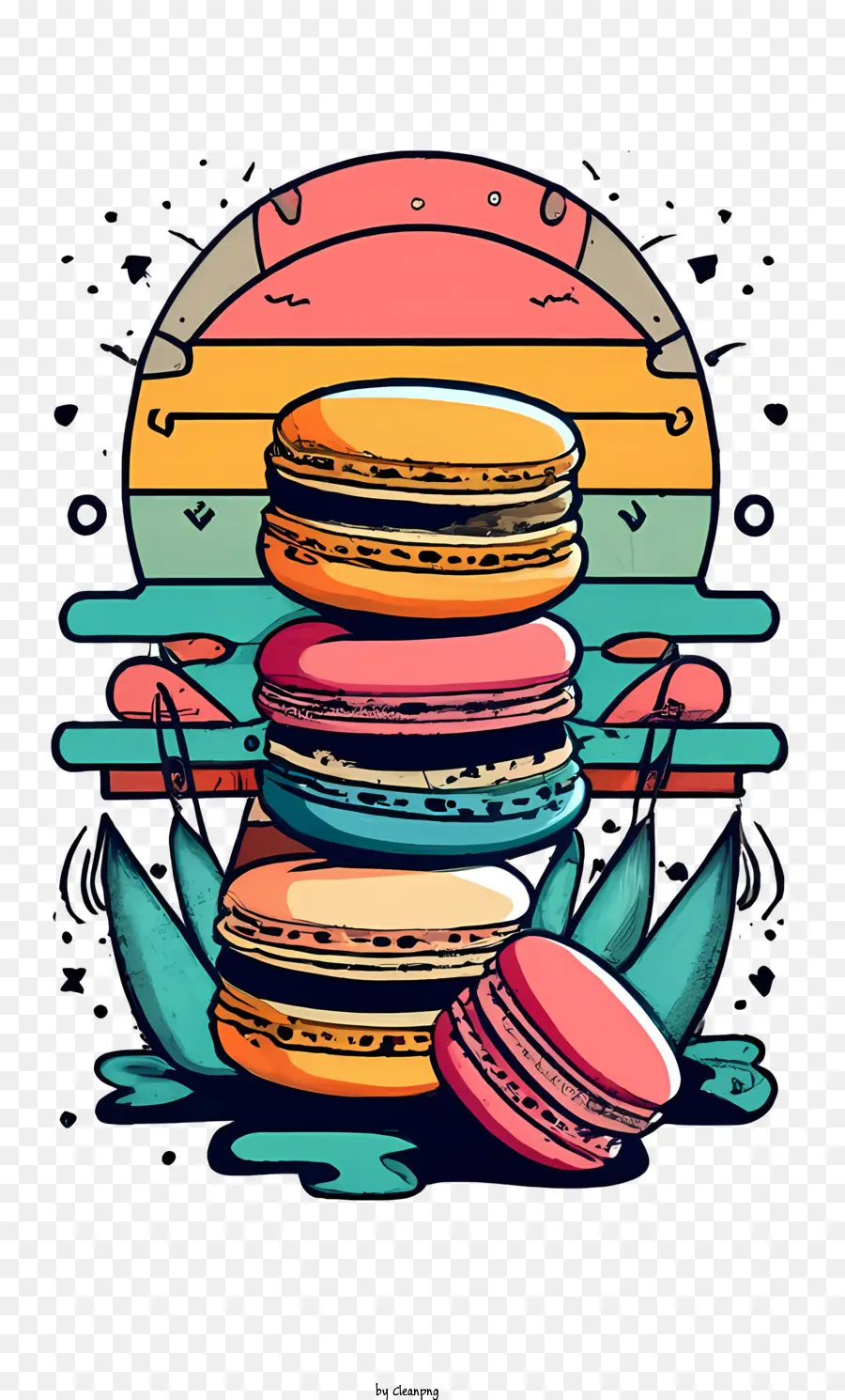 Macaroon，Croissant PNG