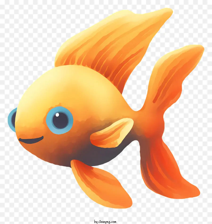 Peixe Dourado，Olhos Grandes PNG