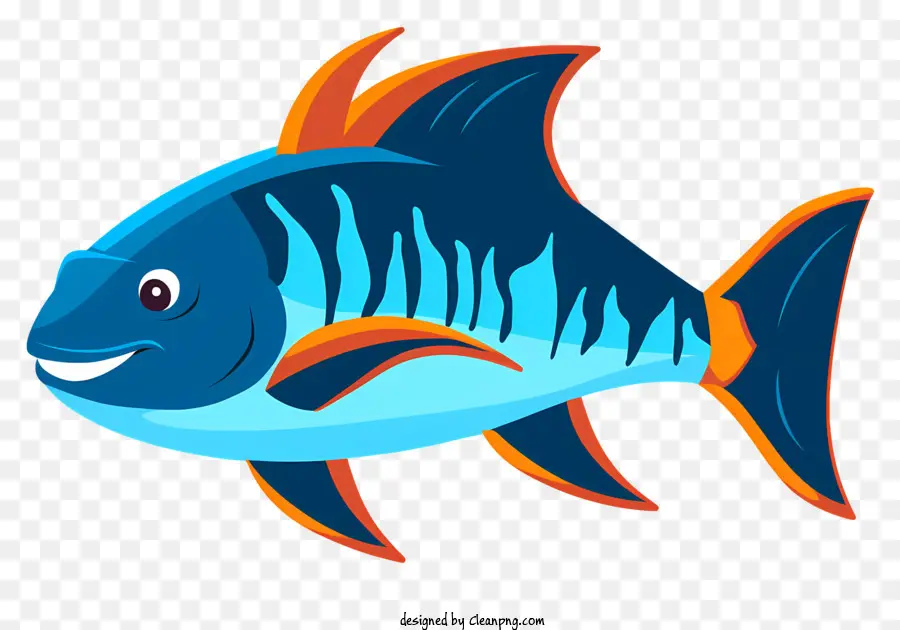 Peixe Azul，O Peixe Laranja PNG