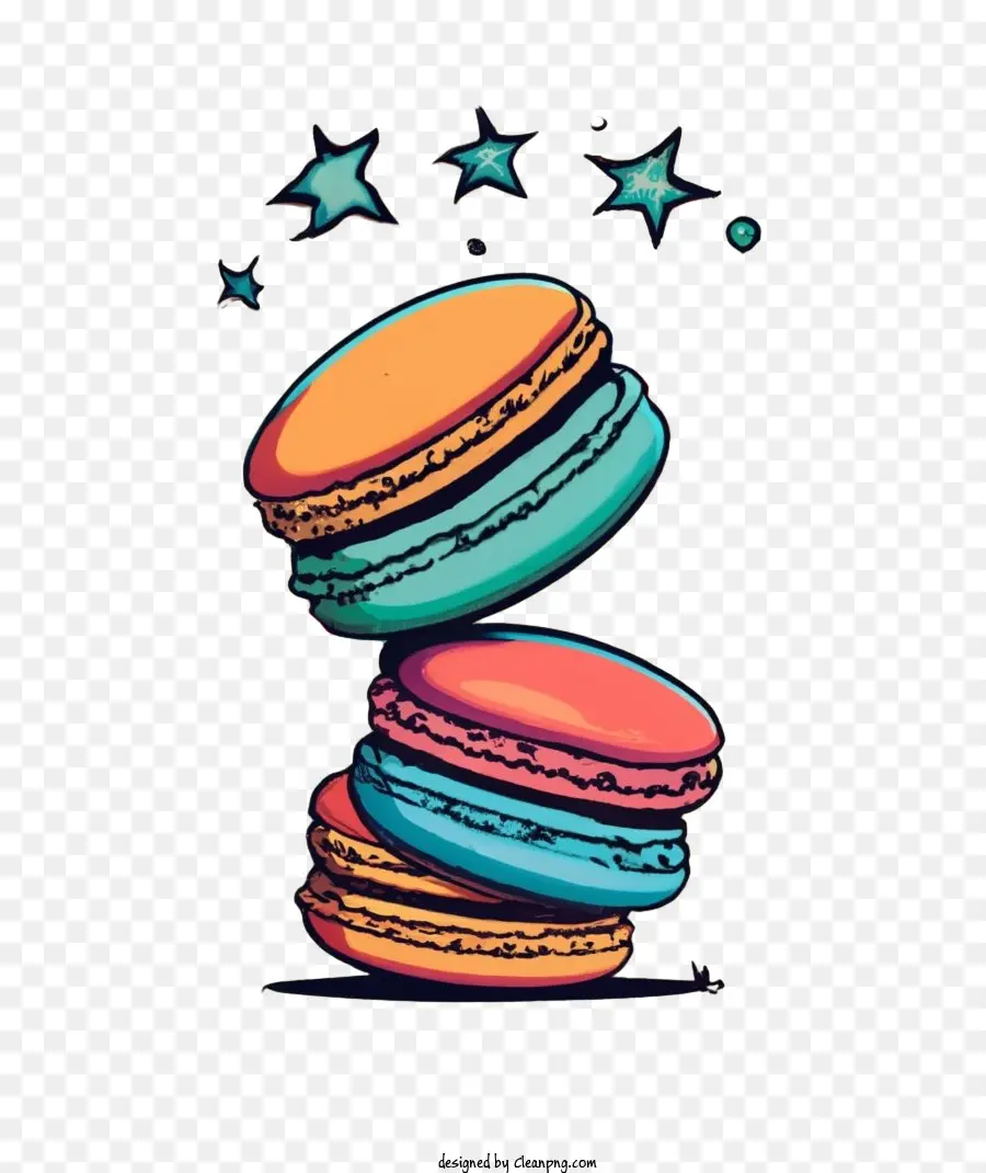 Macarrão，Macarons Coloridos PNG