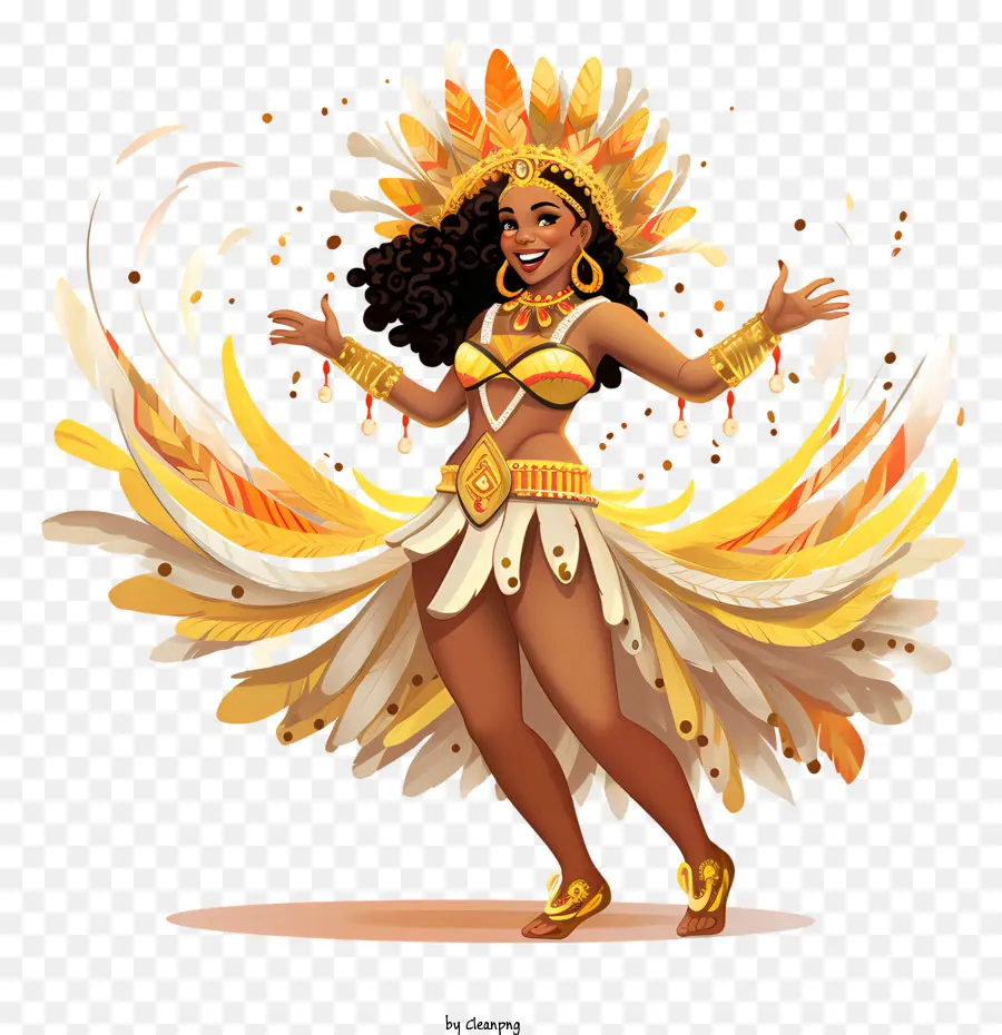 Dançarino Do Carnaval Brasil，Mulher PNG