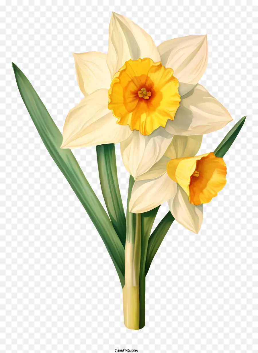 Narciso，Flor Branca PNG