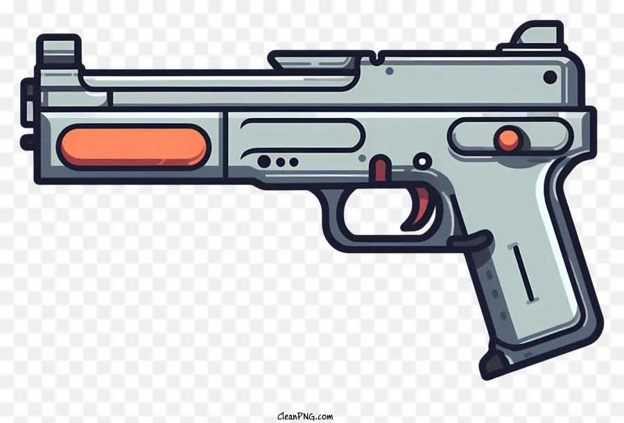 Gun，Barril Longo PNG