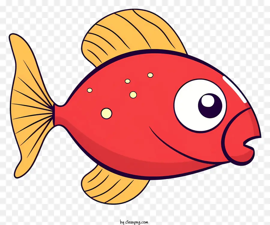 Peixe Vermelho，Olhos Grandes PNG