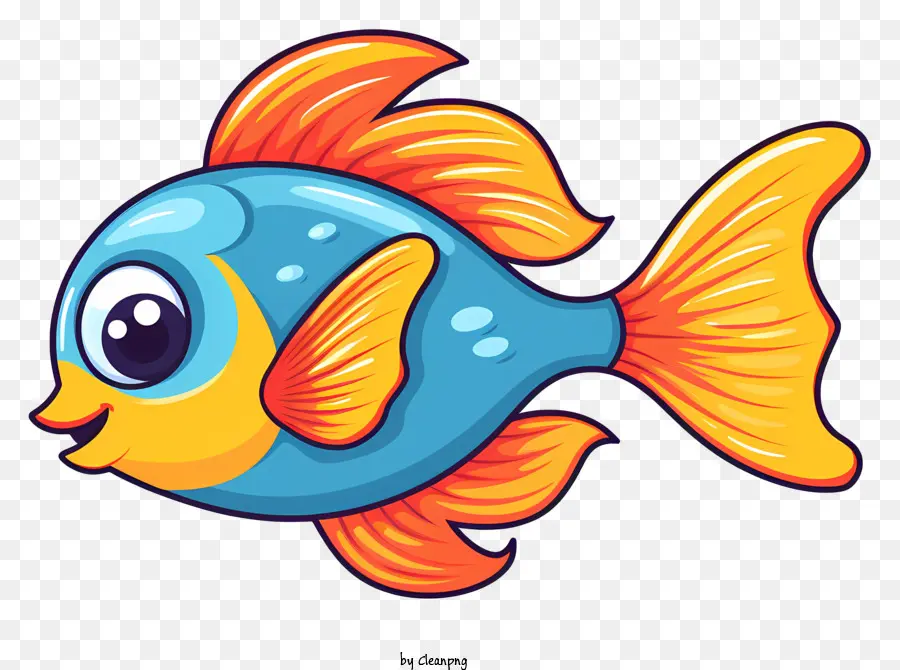 Cartoon Peixe，Peixe Brincalhão PNG