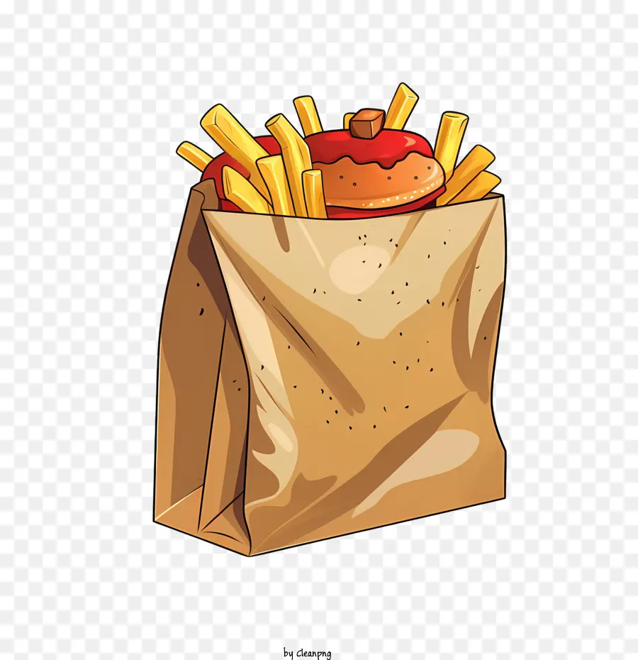 Bolsa De Entrega De Comida，Batatas Fritas PNG